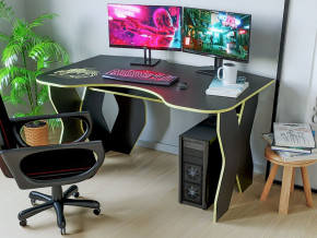 Компьютерный стол КЛ №9.0 (Черный/Желтый) в Мортке - mortka.germes-mebel.ru | фото