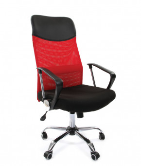 Кресло для руководителя CHAIRMAN 610 N (15-21 черный/сетка красный) в Мортке - mortka.germes-mebel.ru | фото