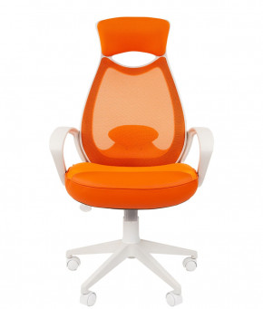 Кресло для руководителя  CHAIRMAN 840 white (TW 16 оранжевый/сетка TW 66 оранжевая) в Мортке - mortka.germes-mebel.ru | фото