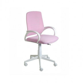 Кресло Ирис White сетка/ткань розовая в Мортке - mortka.germes-mebel.ru | фото