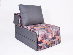 Кресло-кровать бескаркасное Харви (серый-сноу манго) в Мортке - mortka.germes-mebel.ru | фото