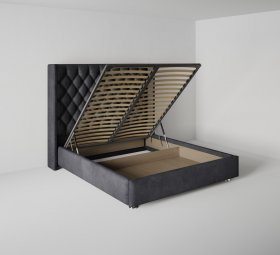 Кровать Версаль люкс 0.8 м с подъемным механизмом в Мортке - mortka.germes-mebel.ru | фото