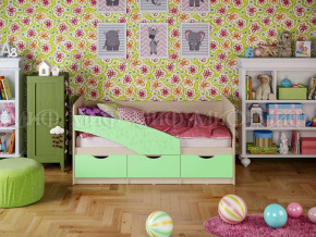Кровать Бабочки (Салатовый матовый) 1600 в Мортке - mortka.germes-mebel.ru | фото