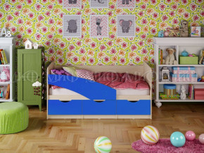 Кровать Бабочки (Синий матовый) 1800 в Мортке - mortka.germes-mebel.ru | фото