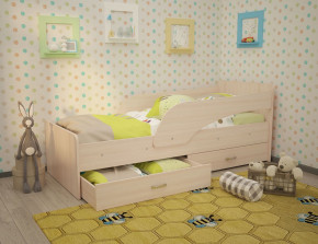 Кровать детская Антошка (Кроха) + бортики (на латах) 800*1900 в Мортке - mortka.germes-mebel.ru | фото