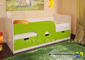 Кровать детская Минима с ящиками 1,86  лайм глянец БТС в Мортке - mortka.germes-mebel.ru | фото