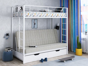 Кровать двухъярусная с диваном "Мадлен-ЯЯ" с ящиками в Мортке - mortka.germes-mebel.ru | фото