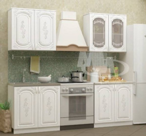 ЛИЗА-2 Кухонный гарнитур 1,6 Белый глянец холодный в Мортке - mortka.germes-mebel.ru | фото
