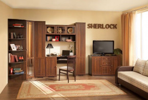 Мебель для гостиной Шерлок орех шоколадный в Мортке - mortka.germes-mebel.ru | фото