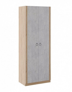 Шкаф 2 двери Глэдис М22 (Дуб Золотой/Цемент светлый) в Мортке - mortka.germes-mebel.ru | фото