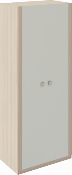 Шкаф 2 двери Глэдис М22 (ЯШС/Белый) в Мортке - mortka.germes-mebel.ru | фото