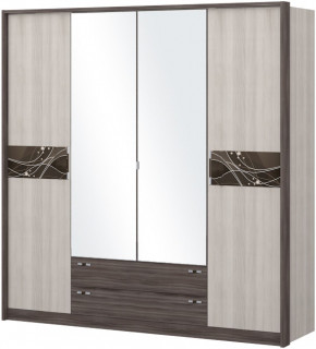 Шкаф 4-х дверный с зеркалом Шк69.2 МС Николь в Мортке - mortka.germes-mebel.ru | фото