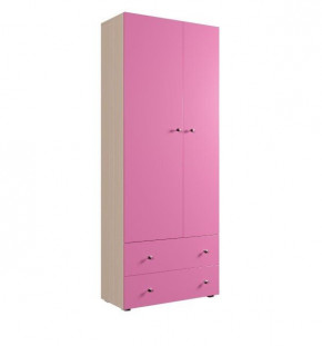 Шкаф ДМ 800 с 2-мя ящиками (розовый) в Мортке - mortka.germes-mebel.ru | фото