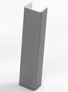 Торцевая заглушка  для цоколя h100 мм (Алюминий, Белый, Черный, Сонома) в Мортке - mortka.germes-mebel.ru | фото
