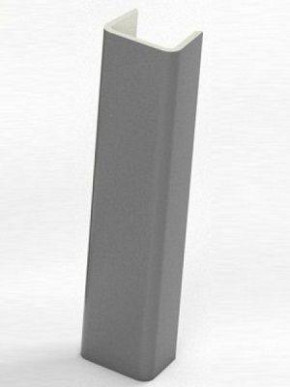 Торцевая заглушка для цоколя h150 мм Цвет Алюминий (Алюминий; Белый; Венге; Дуб Сонома; Черный) в Мортке - mortka.germes-mebel.ru | фото