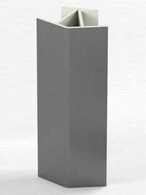 Угловое соединение для цоколя 135 гр. h150 мм (Алюминий; Белый; Венге; Дуб Сонома; Черный) в Мортке - mortka.germes-mebel.ru | фото